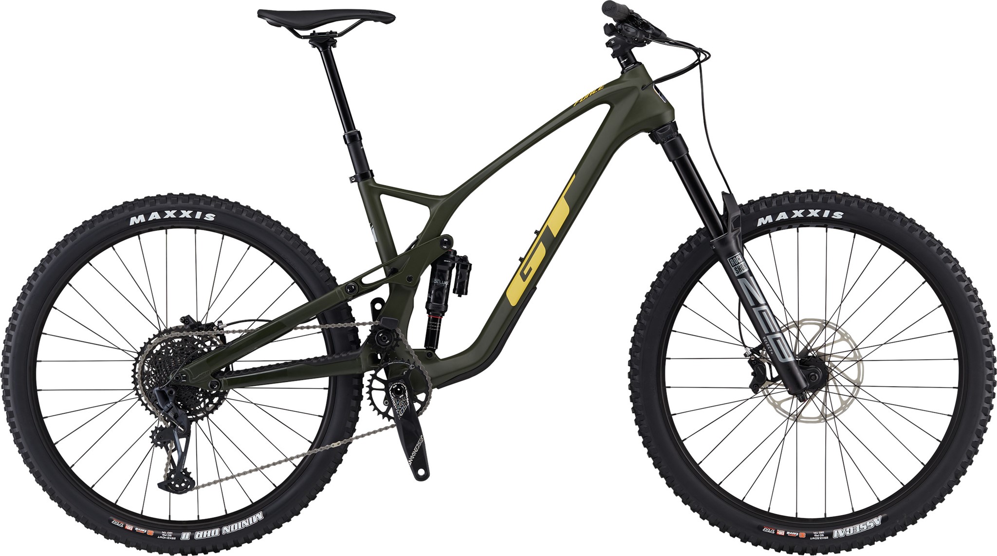 Picture of GT Force Carbon Pro 29" Enduro Bike 2022 - Military Green